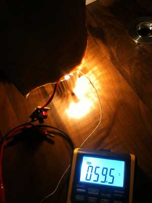 Temperaturmessung des CREE-LED-Chips